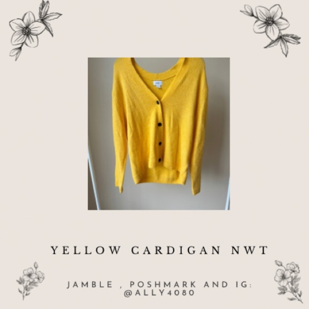 Yellow Cardigan NWT